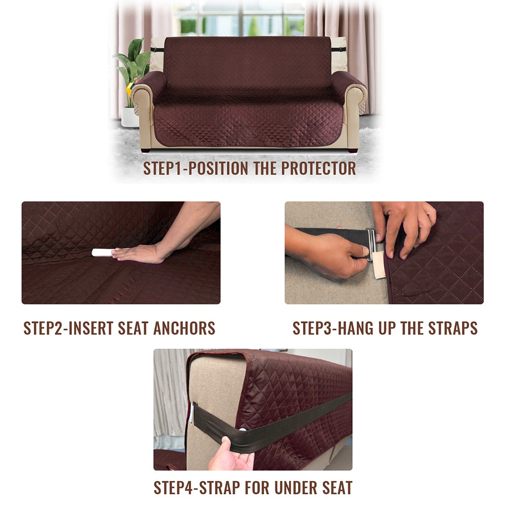 Reversible Water-Resistant Super Comfortable Sofa Chair Couch Covers